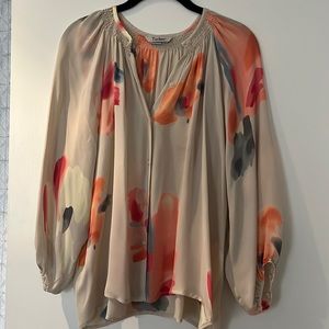 Tucker silk blouse